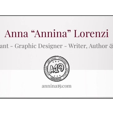 A19 - Anna "Annina" Lorenzi - Consultant - Graphic Designer - Writer, Author & more... - annina19.com